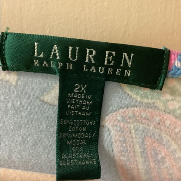 Women’s Ralph Lauren Paisley Dress Size 2X - Picture 5 of 5